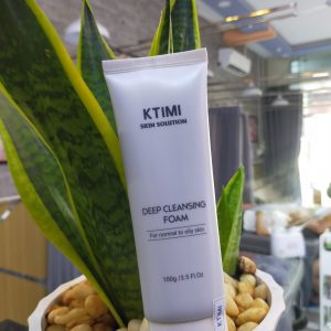 Sữa Rửa Mặt Ktimi Deep Cleansing Foam 100g Cho Da Nhờn - Giúp Làm Sạch Sâu, Ngăn Ngừa Mụn, Dưỡng Ẩm Tự Nhiên