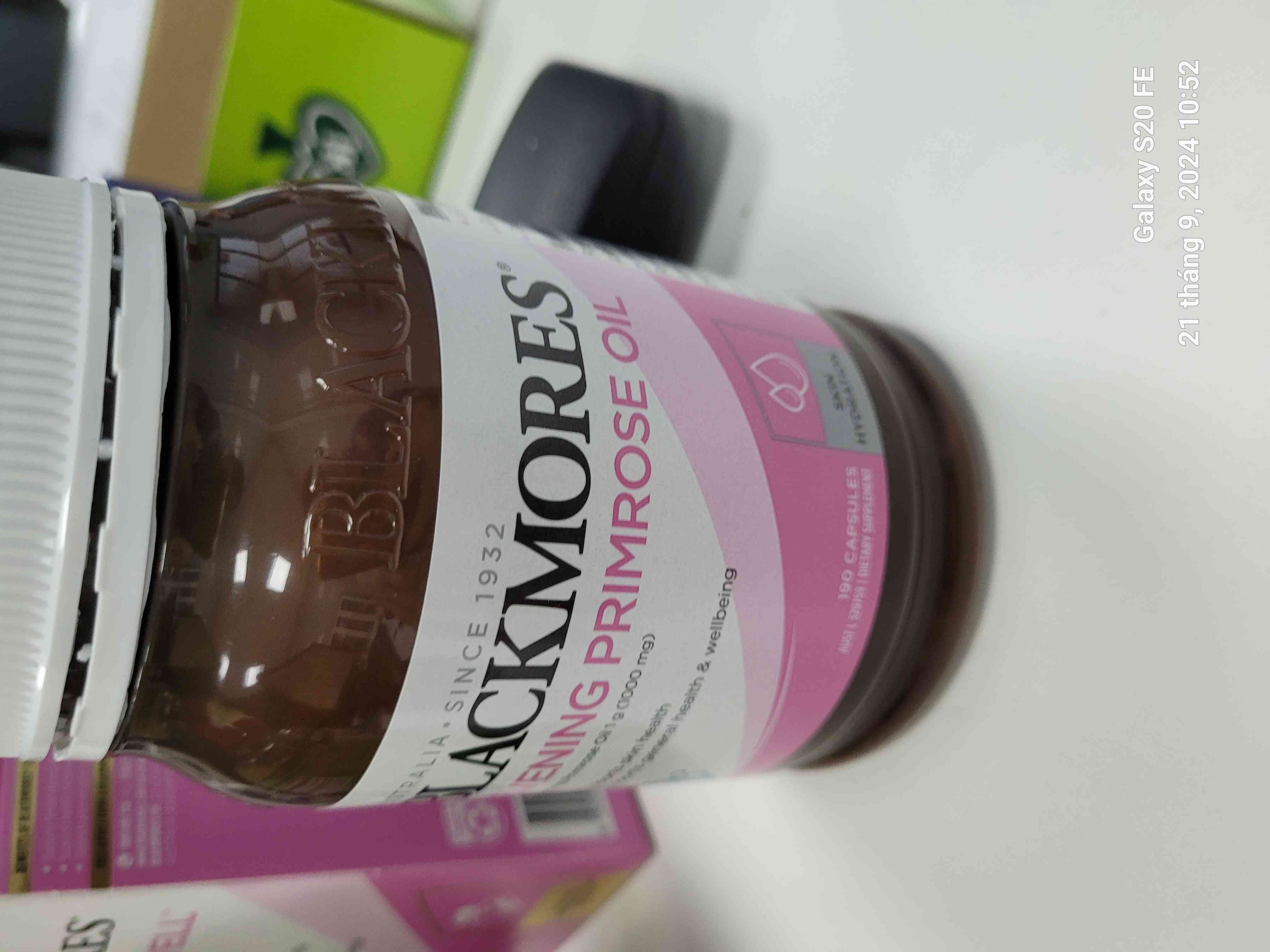 Tinh Dầu Hoa Anh Thảo Blackmores Evening Primrose Oil 190 Viên - Bổ Sung Omega-6, Hỗ Trợ Làm Đẹp Da, Tóc và Cân Bằng Nội Tiết Tố