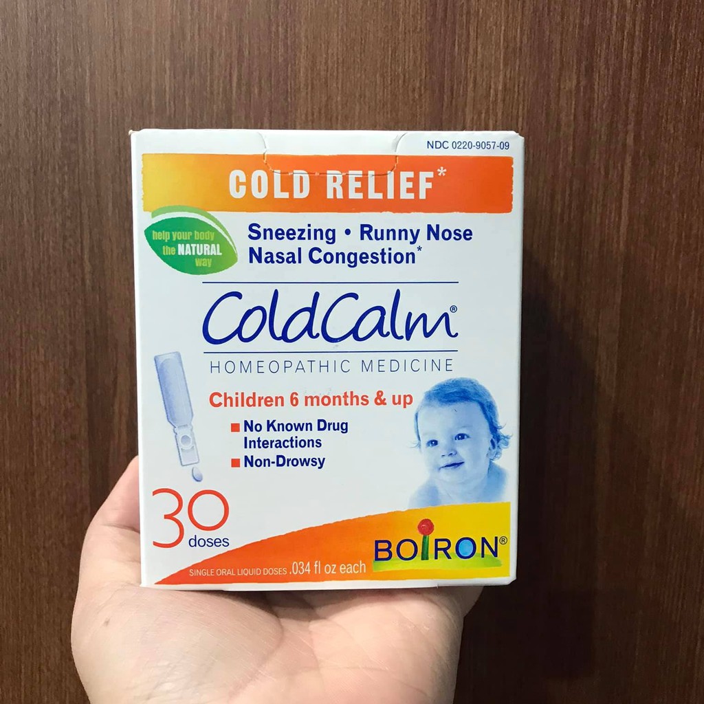 Dung dịch ColdCalm Boiron cho bé từ 6 tháng tuổi - Hỗ trợ giảm triệu chứng cảm lạnh, dễ uống, dạng ống tiện lợi