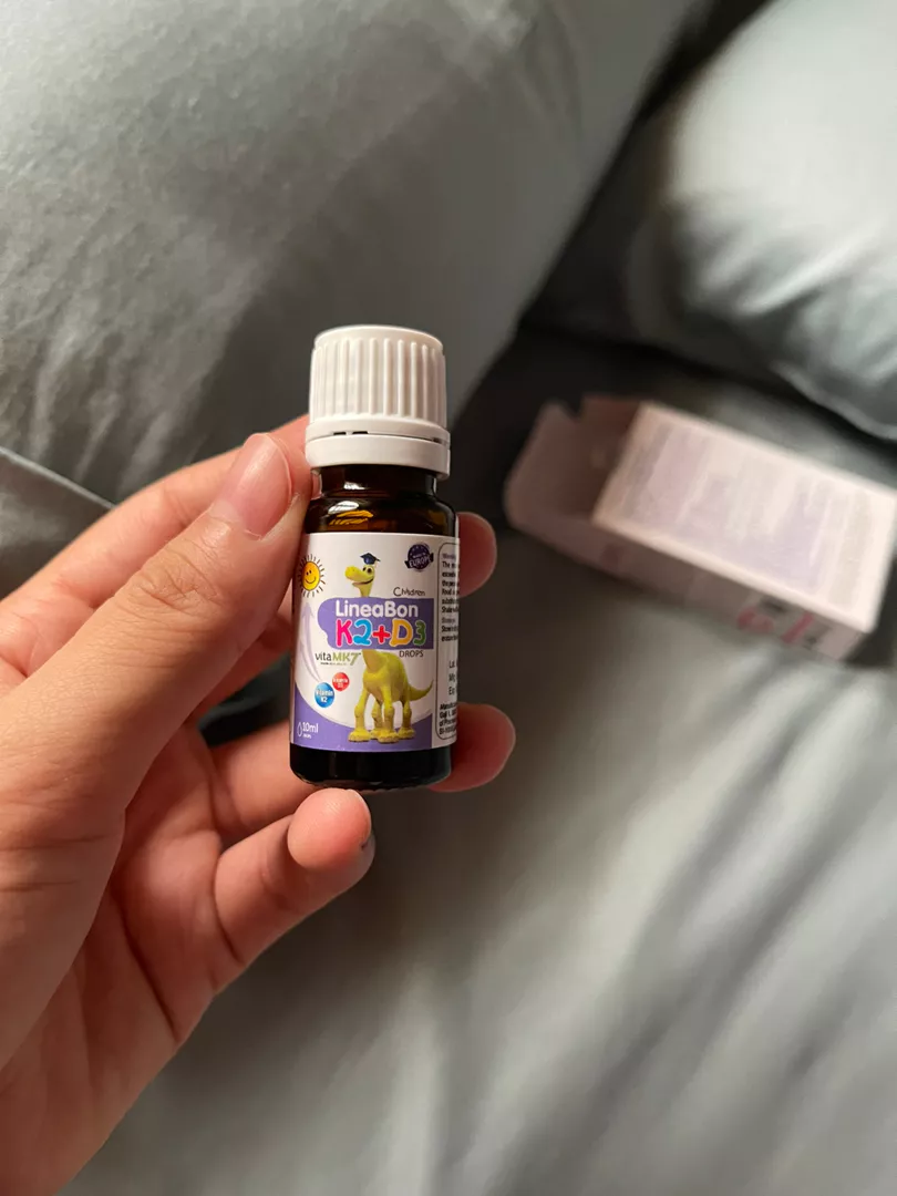 Lineabon Vitamin D3 K2 Hỗ Trợ Tăng Chiều Cao - Giọt Sinh Học Dành Cho Trẻ Em, Hộp 10ml, Giúp Hấp Thụ Canxi Tối Đa