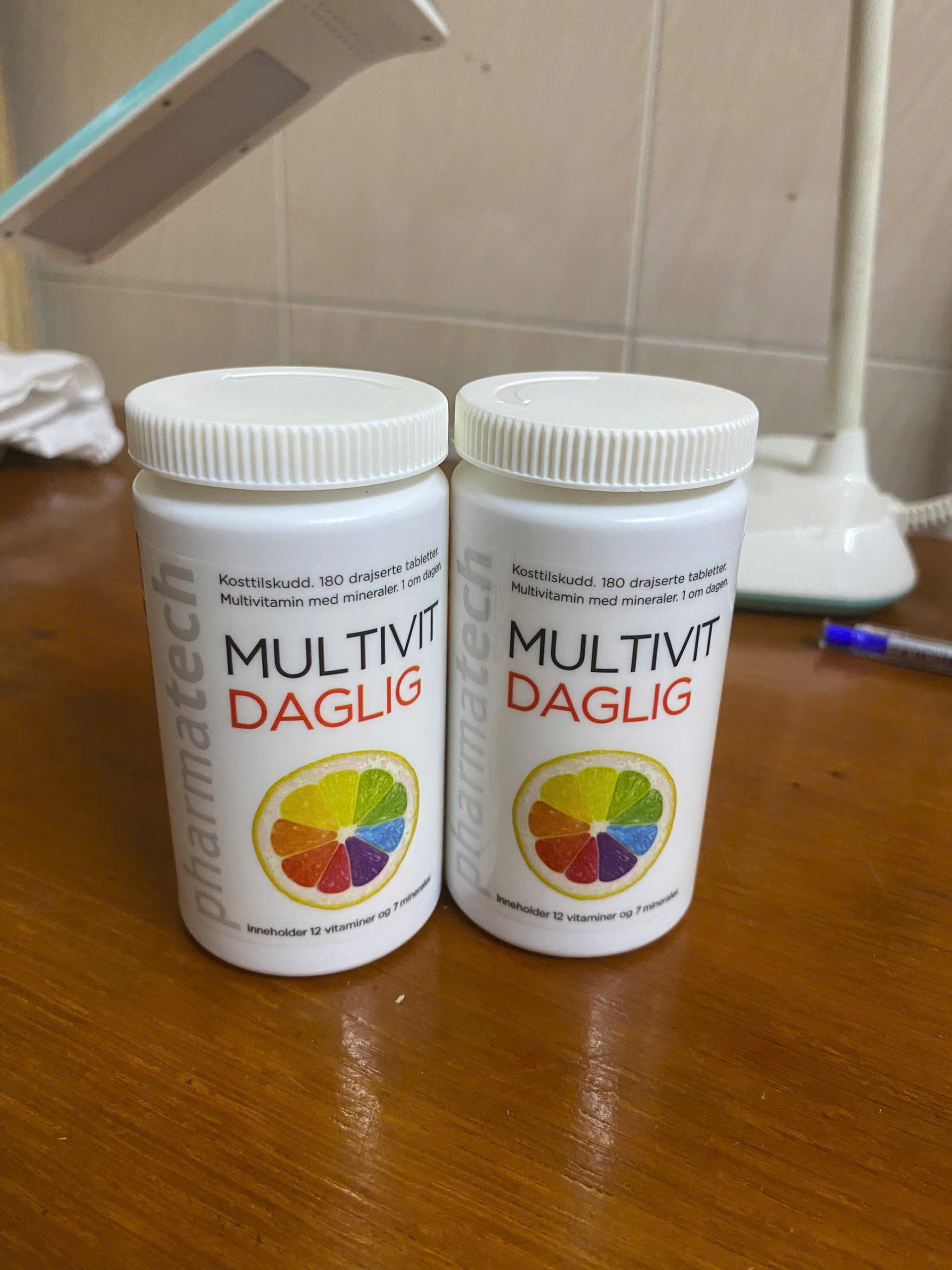 Viên uống bổ sung Vitamin và Khoáng chất MULTIVIT DAGLIG 180 viên-Nauy