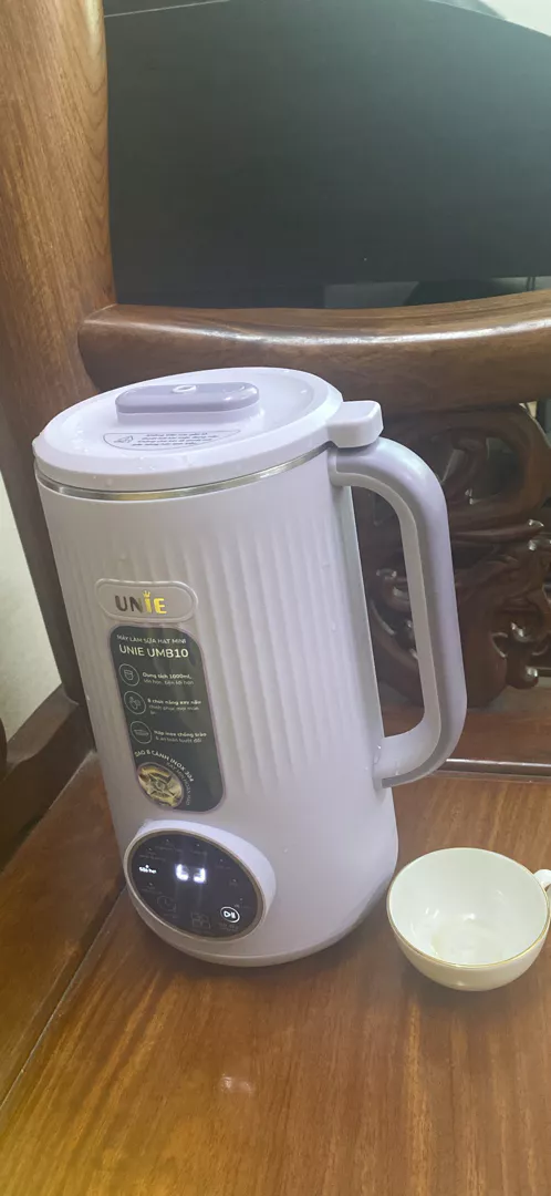 Máy Làm Sữa Hạt Unie UMB10 - Dung Tích 1L, 800W, Chức Năng Đa Năng Xay Nấu Sữa Hạt, Sinh Tố, Cháo, Màu Tím Pastel