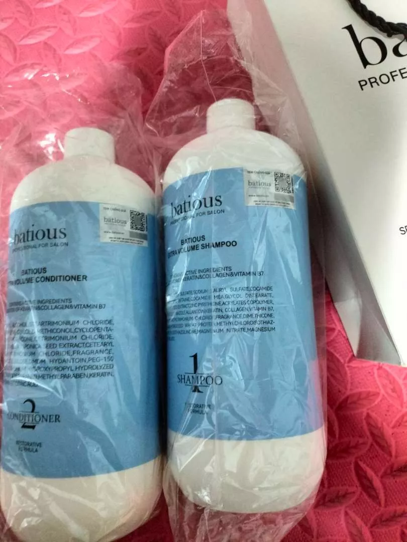 Cặp Dầu Gội Xả Batious Phục Hồi Tóc Đa Tầng - Giải Pháp Chăm Sóc Tóc Hư Tổn, Dưỡng Ẩm và Tăng Cường Độ Bóng Mượt