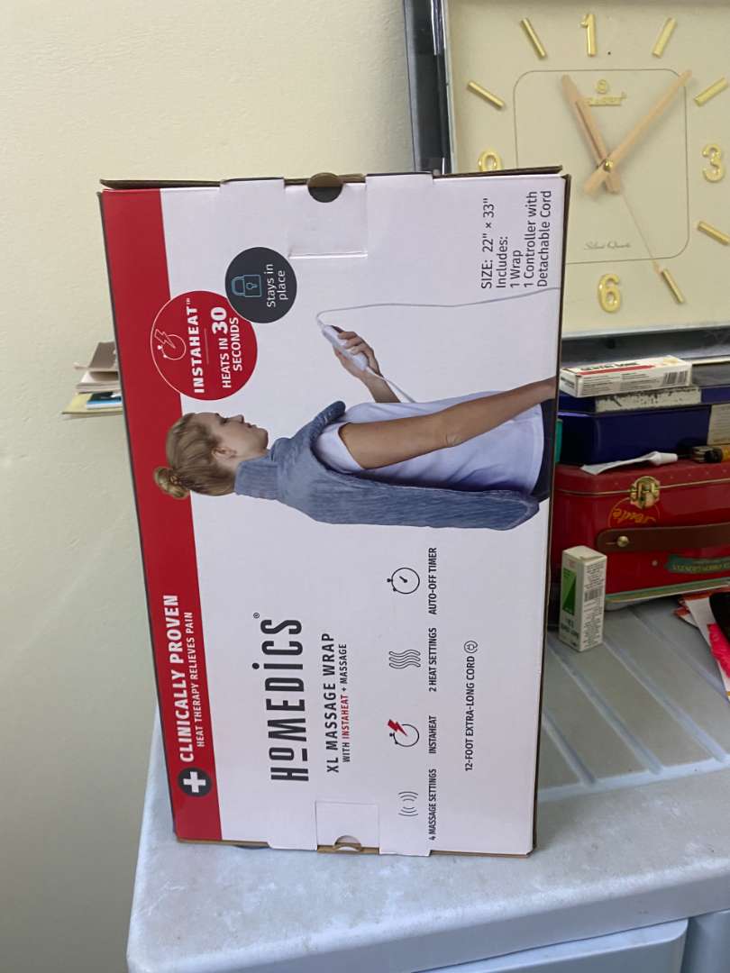 Tấm Choàng Vai Cổ Làm Ấm & Massage HoMedics HPM-W36ALJ - Thiết Bị Massage Thư Giãn Ngắt Tự Động, Gợi Ý Giải Pháp Giảm Đau Mỏi