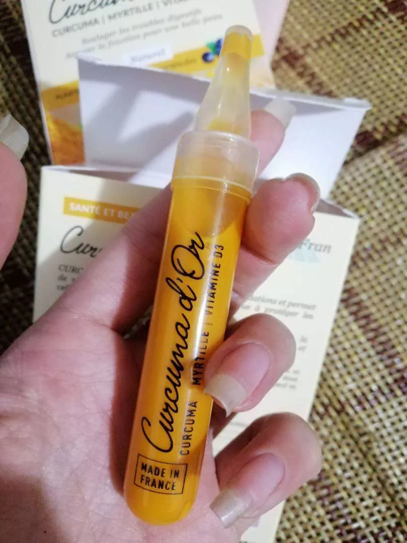 Tinh Chất Nghệ Nano Curcuma D'or Natinfran - Hỗ Trợ Tiêu Hóa và Làm Đẹp Da, Hộp 10 Ống, Công Nghệ Nano Tiên Tiến