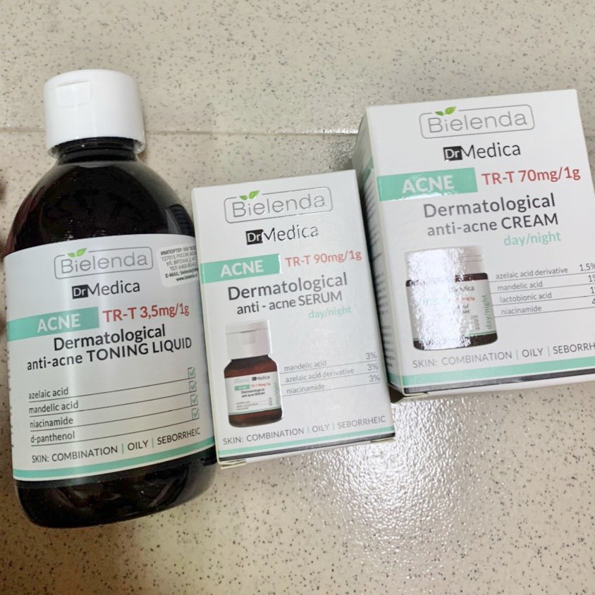Kem Dưỡng Da Mụn Bielenda Dr Medica Anti Acne 50ml - Giảm Mụn, Chăm Sóc Da Nhạy Cảm, Kháng Viêm, Làm Sáng Da Tự Nhiên
