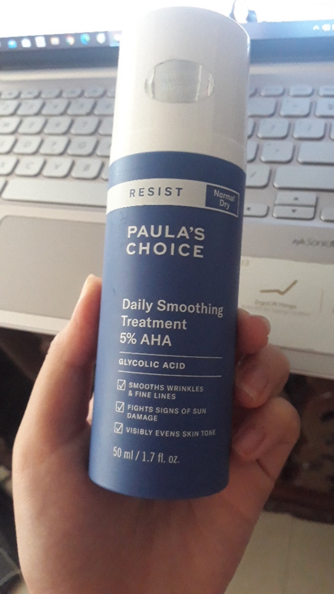 Kem tẩy tế bào chết Paula's Choice Daily Smoothing 5% AHA - Chăm sóc da thường và da khô, cải thiện độ mịn màng hiệu quả