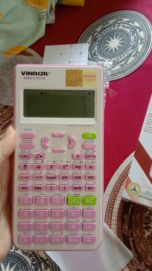 Máy Tính Vinacal 680EX Plus - Hỗ Trợ Giải Toán Nhanh Chuyên Dụng Cho Học Sinh, Màn Hình LCD Độ Phân Giải Cao, Bảo Hành 2 Năm