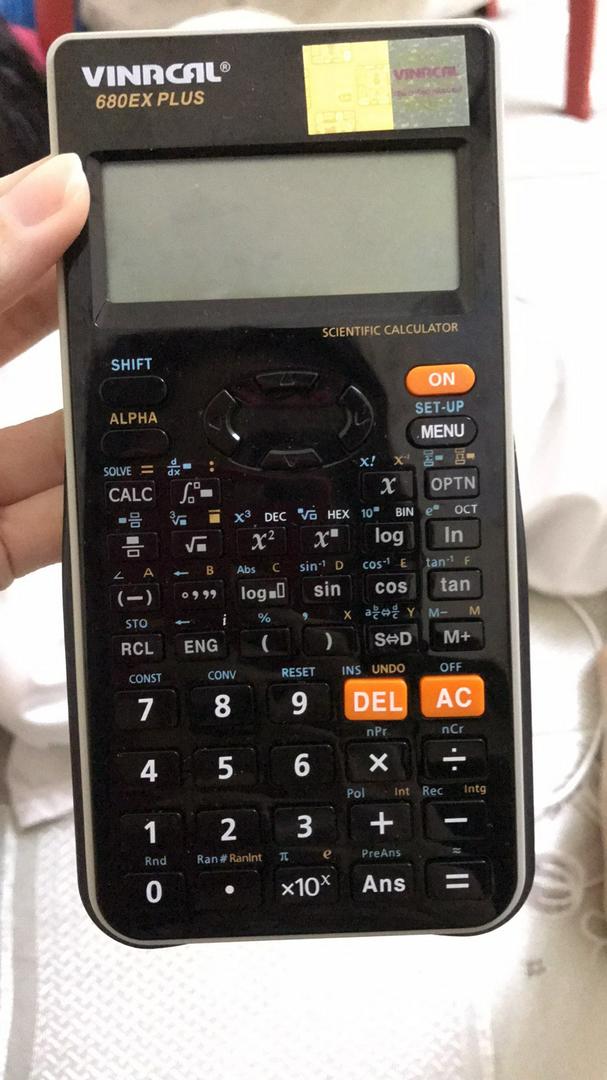 Máy Tính Vinacal 680EX Plus - Hỗ Trợ Giải Toán Nhanh Chuyên Dụng Cho Học Sinh, Màn Hình LCD Độ Phân Giải Cao, Bảo Hành 2 Năm