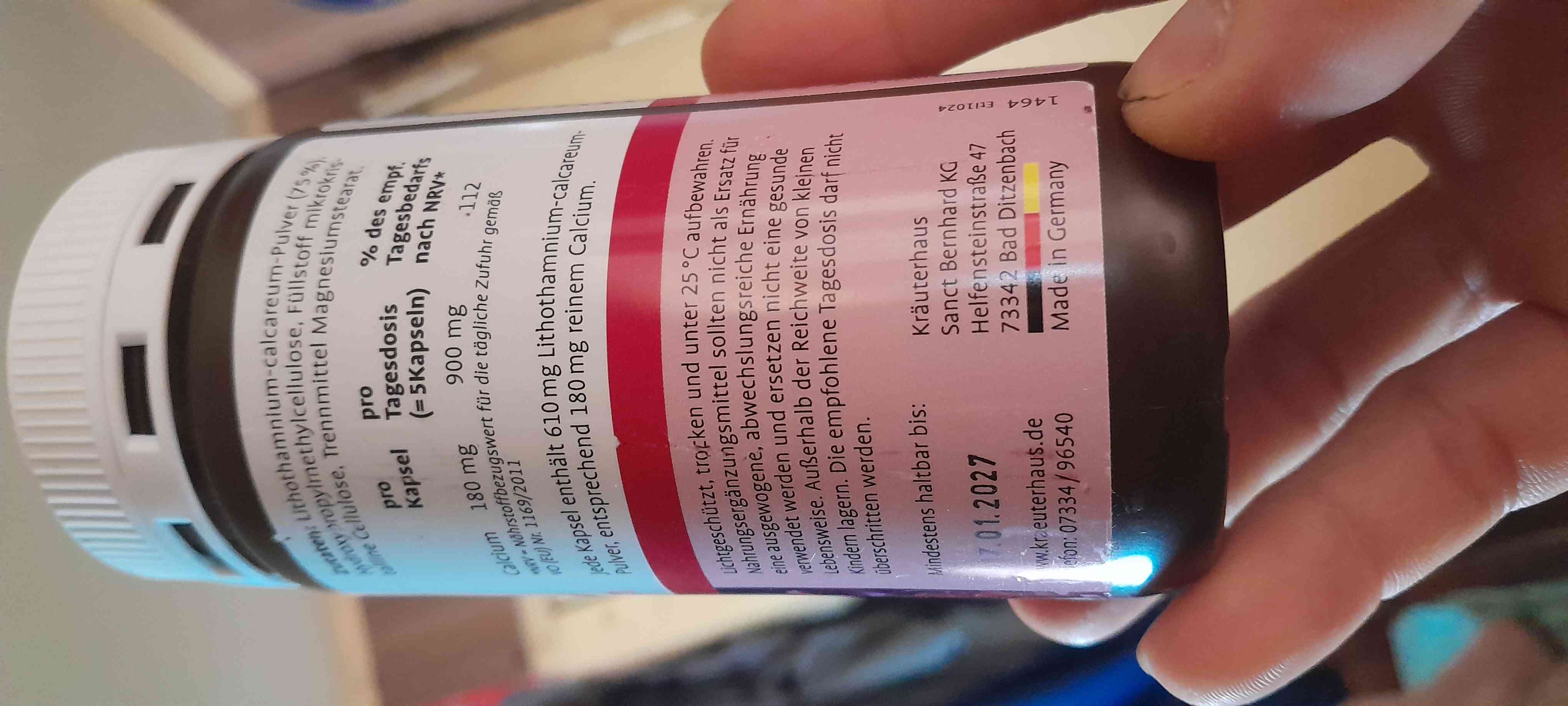 Canxi hữu cơ tảo biển đỏ biển Sanct Bernhard Đức 120 viên