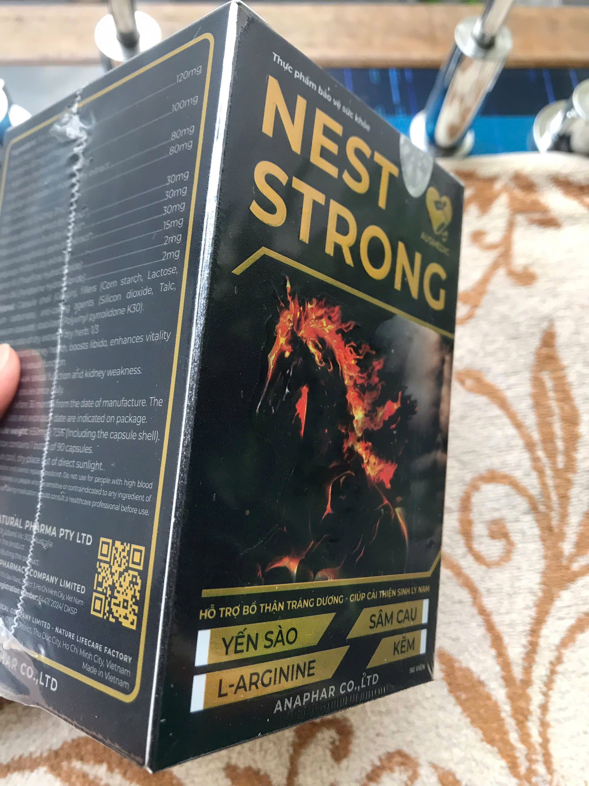 Viên uống yến sào hỗ trợ sinh lực nam Nest Strong - Ausmedic