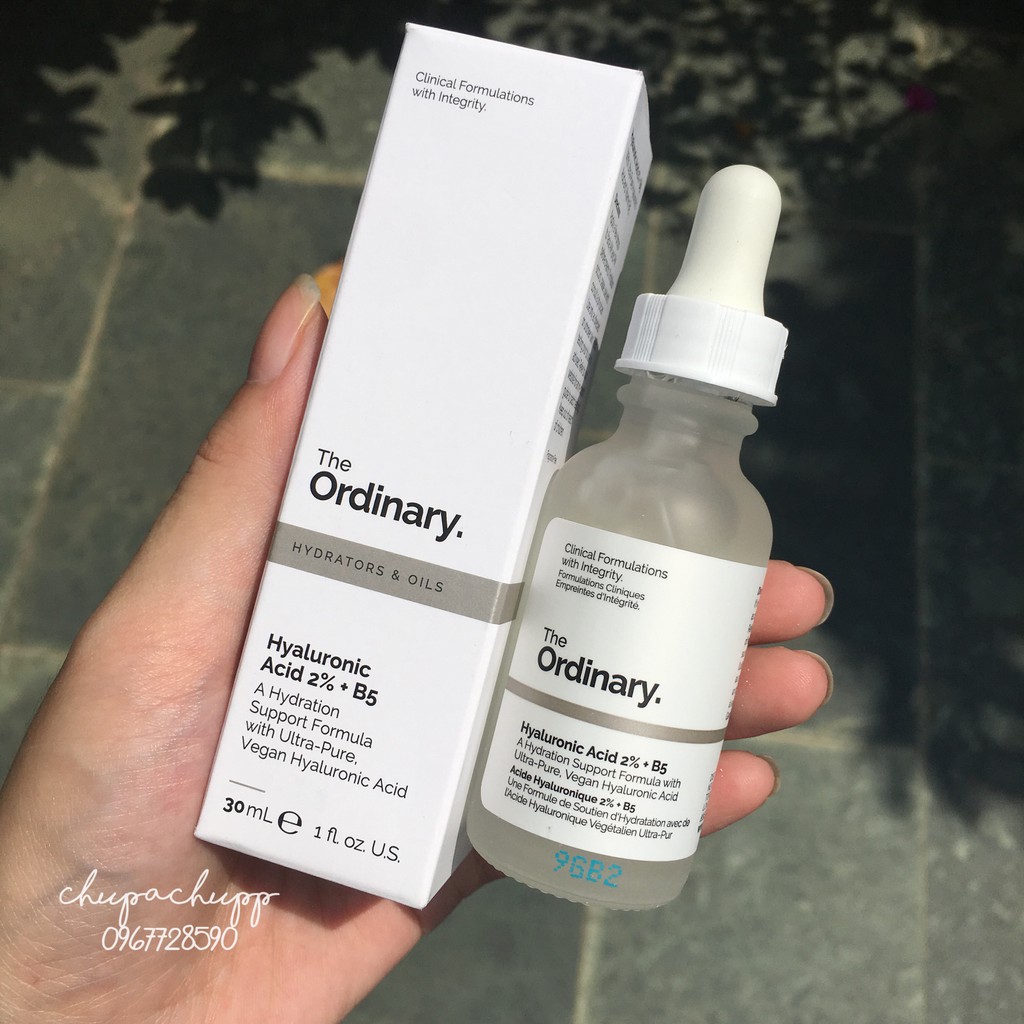 (Fullbox) Serum The Ordinary Hyaluronic Acid 2% + B5 30ml - Cấp Nước, Dưỡng Ẩm Sâu, Phục Hồi Da, Ngăn Lão Hóa, Làm Da Căng Mịn, Hỗ Trợ Cho Mọi Loại Da Chính hãng