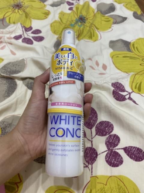 Xịt Dưỡng Trắng Toàn Thân White Conc Nhật Bản 245ml - Cấp Ẩm, Dưỡng Da Sáng Mịn, Phù Hợp Mọi Loại Da