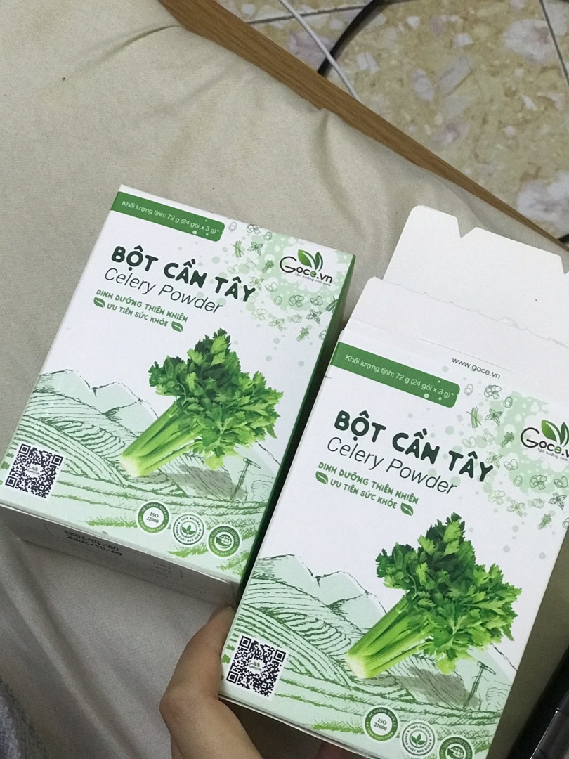 Bột Cần Tây Nguyên Chất Goce - 100% Từ Rau Tươi, Hỗ Trợ Detox, Giúp Tăng Cường Miễn Dịch, Không Phụ Gia, Không Chất Bảo Quản, 72g