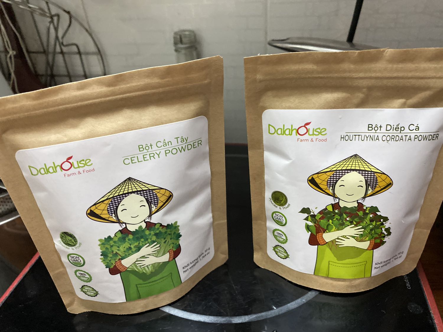 Bột Diếp Cá Nguyên Chất Sấy Lạnh Dalahouse - Bột Thực Phẩm Khô Hỗ Trợ Tiêu Hóa, Giảm Nhiệt, 50g, 120g