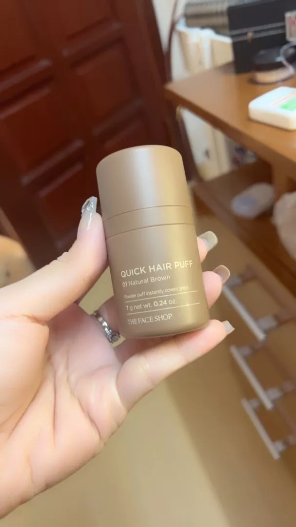 Phấn Che Khuyết Điểm Tóc The Face Shop Quick Hair Puff - Giúp Tóc Dày Dặn Tự Nhiên, Che Phủ Da Đầu Thưa, Nhiều Màu Sắc Chọn Lựa