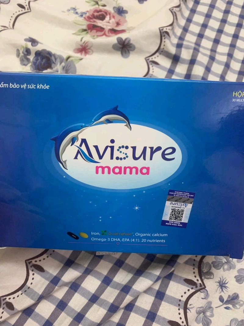 Vitamin cho bà bầu Avisure Mama chứa DHA, Quatrefolic, Sắt từ châu âu