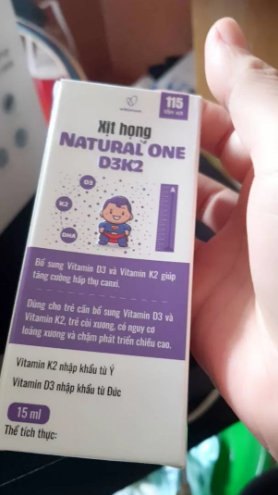 Xịt bổ sung Vitamin D3 + K2 cho bé Dekabon Natural One D3K2 - Tăng cường hấp thu canxi, hỗ trợ phát triển chiều cao và chống còi xương
