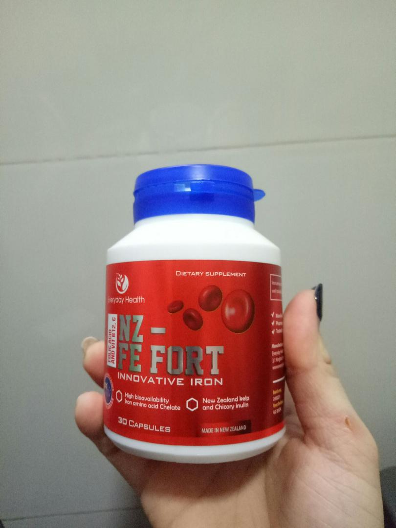 Viên uống hỗ trợ bổ sung sắt hữu cơ NZ-FE Fort - Tăng cường sức đề kháng và cải thiện thiếu máu - Hộp 30 viên