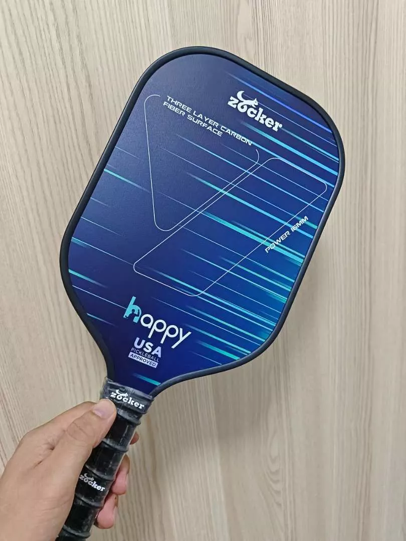 Vợt Pickleball Zocker Happy HP1 Standard - Vợt Chơi Thể Thao Thời Trang Cho Nam Nữ Với Thiết Kế Hiện Đại Màu Xanh Biển