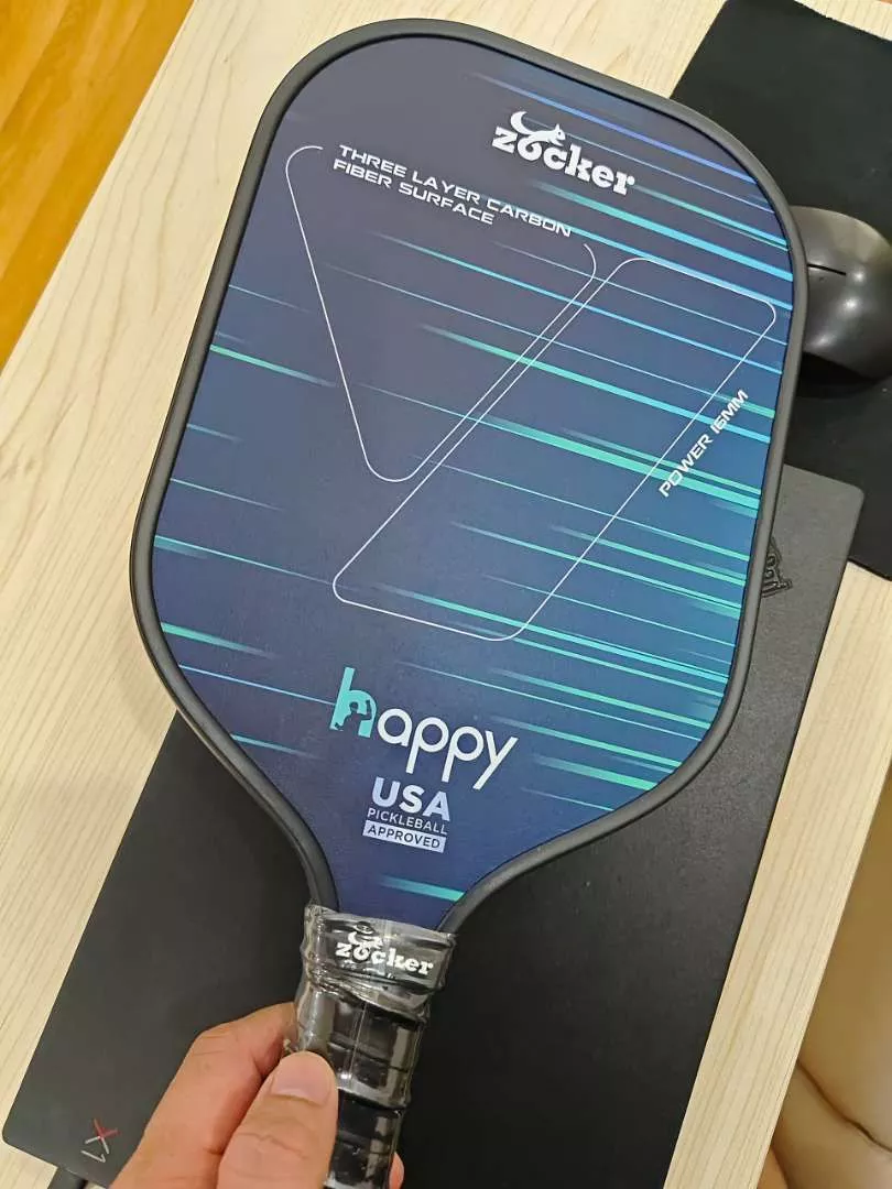 Vợt Pickleball Zocker Happy HP1 Standard - Vợt Chơi Thể Thao Thời Trang Cho Nam Nữ Với Thiết Kế Hiện Đại Màu Xanh Biển