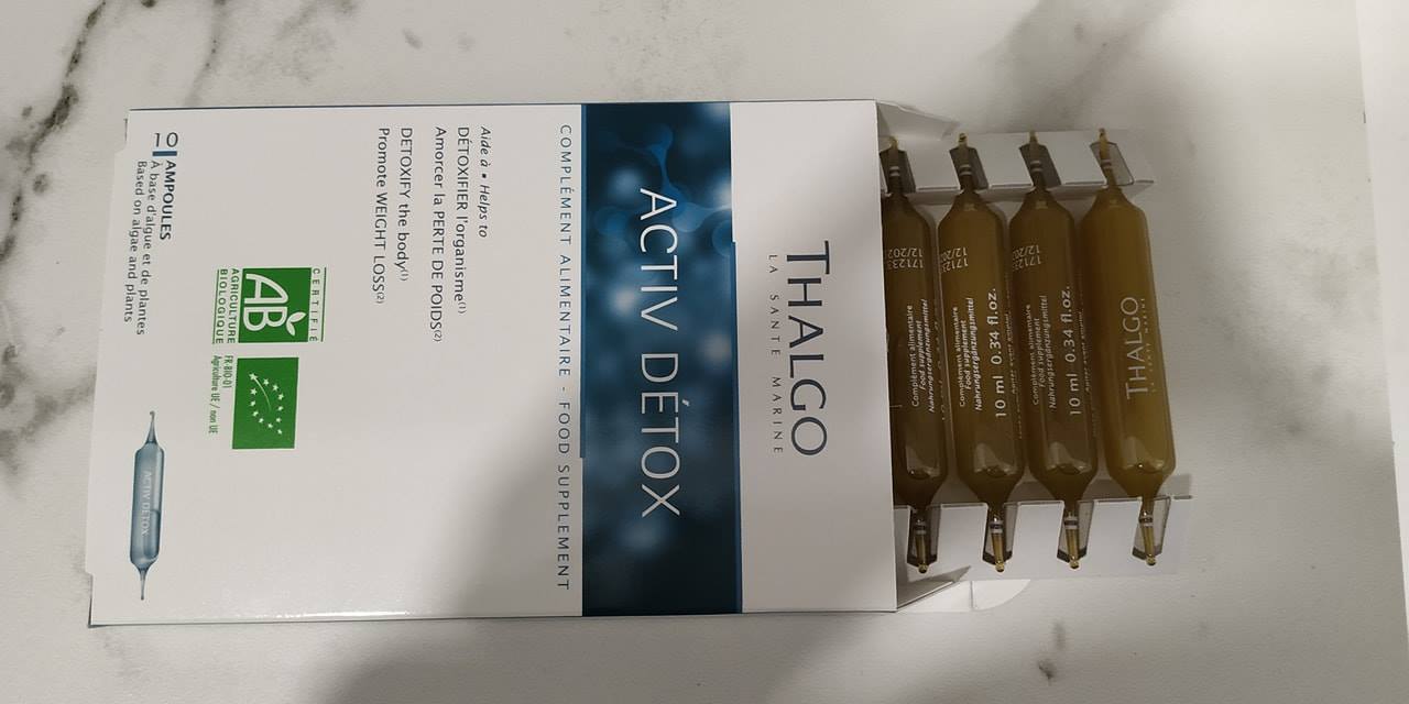 Nước Uống Thải Độc Thalgo Activ Detox - Hỗ Trợ Thanh Lọc Cơ Thể, Giảm Cân Tự Nhiên, Tăng Cường Sức Khỏe, 10 ống x 10ml