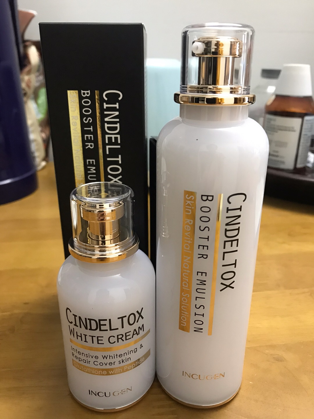 Nhũ Tương Cindel Tox Booster Emulsion 120ml - Dưỡng Trắng Da, Cấp Ẩm, Chống Oxy Hóa, Giúp Làm Mờ Vết Thâm, Nám, Nếp Nhăn