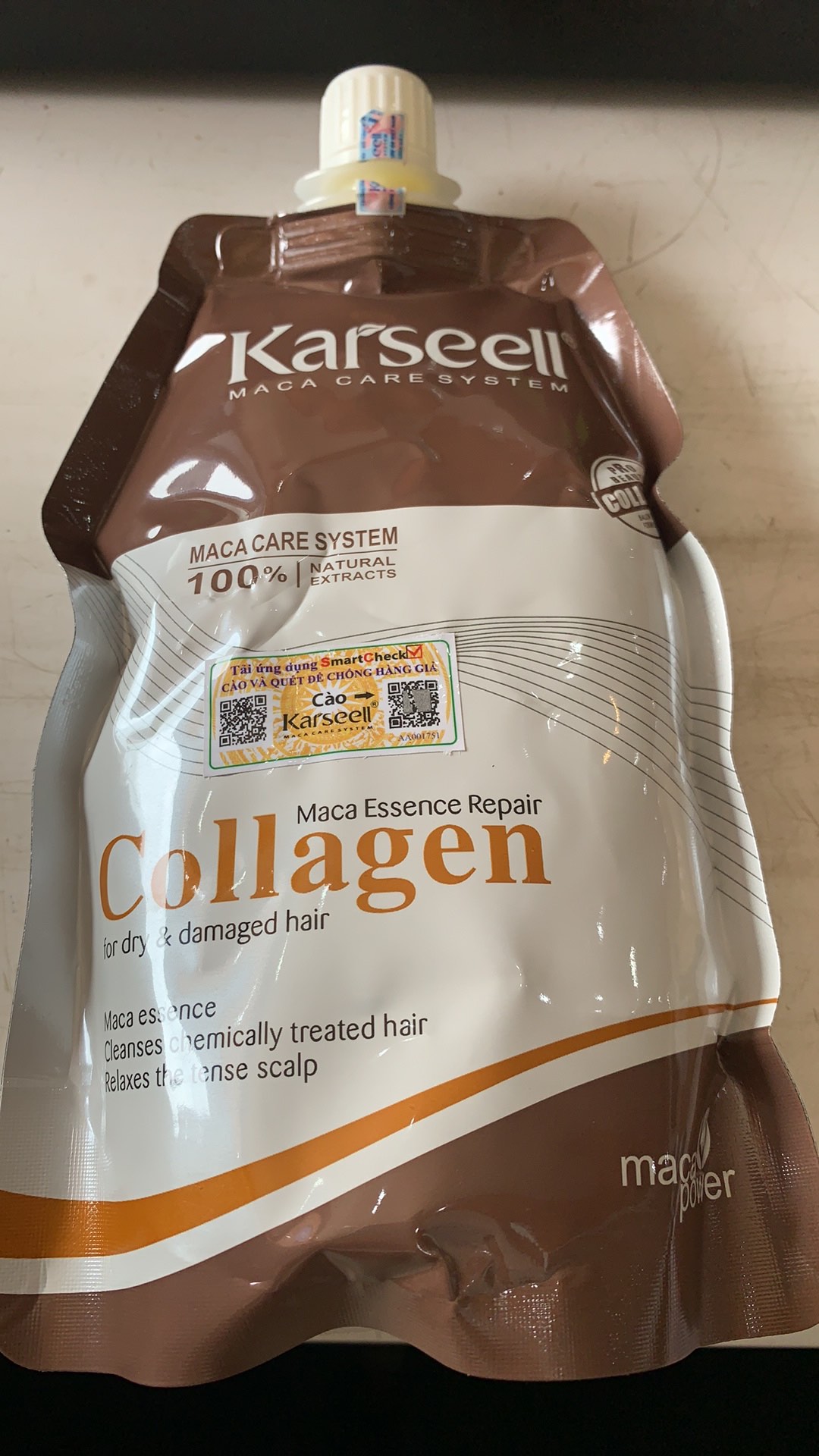 Dầu Hấp Tóc Collagen Karseell Maca 500ml - Phục Hồi Tóc Hư Tổn, Dưỡng Tóc Mềm Mượt, Chăm Sóc Tóc Chuyên Nghiệp Tại Nhà