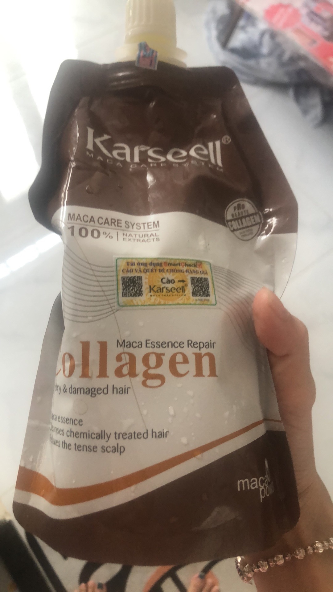 Dầu Hấp Tóc Collagen Karseell Maca 500ml - Phục Hồi Tóc Hư Tổn, Dưỡng Tóc Mềm Mượt, Chăm Sóc Tóc Chuyên Nghiệp Tại Nhà