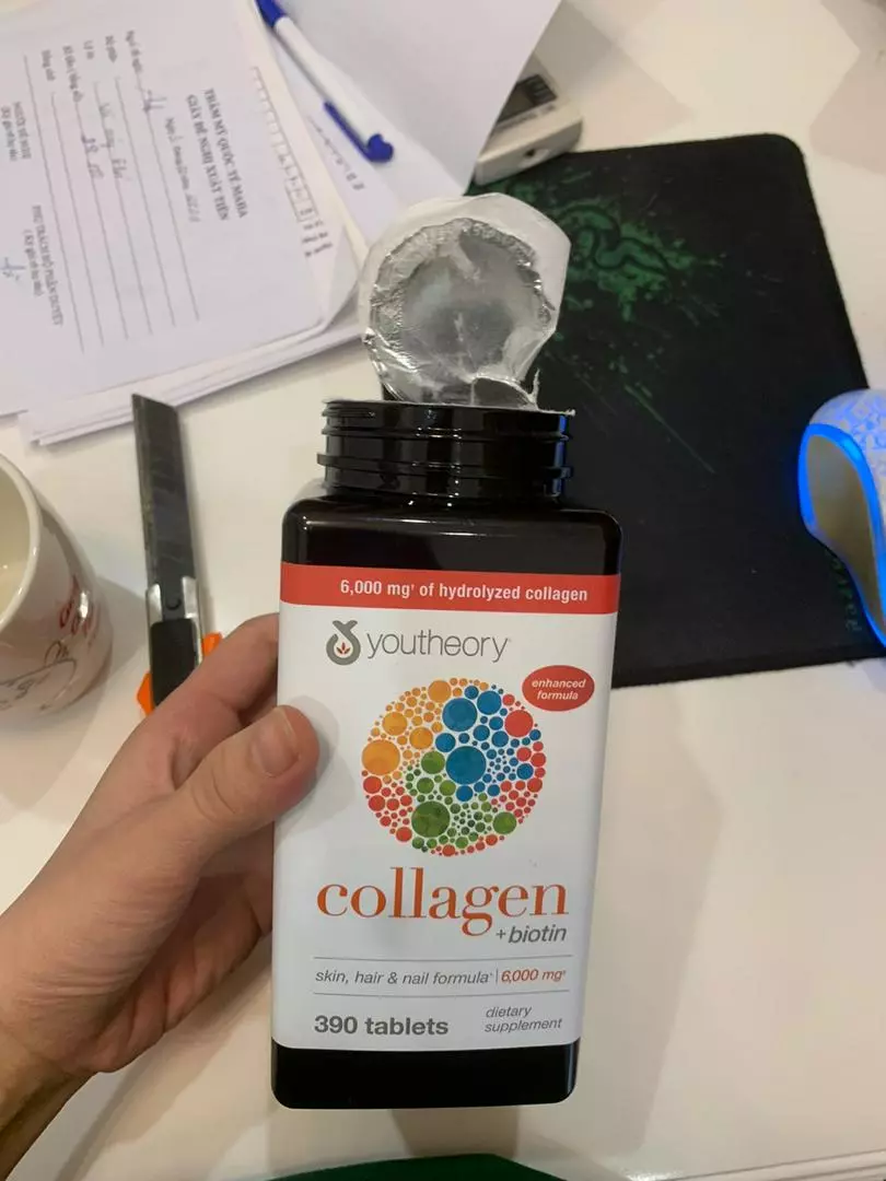 Viên Uống Collagen Youtheory Type 1 2 & 3 Của Mỹ loại 390 viên