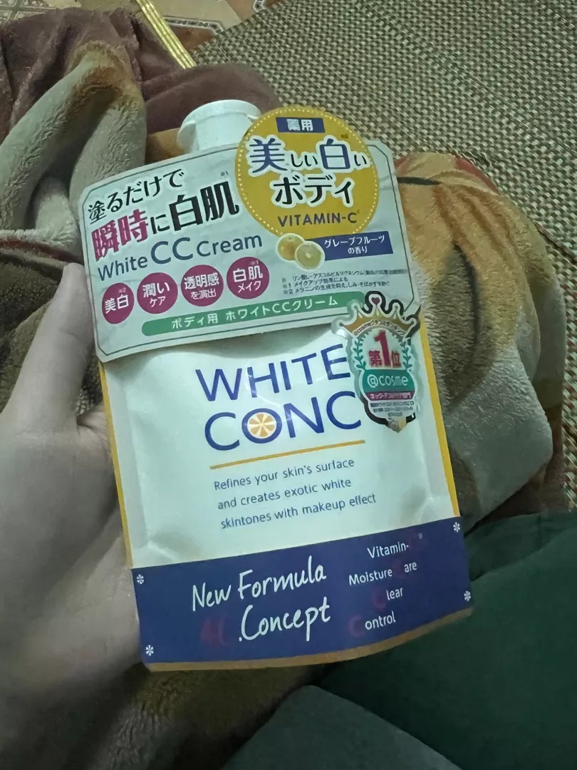 Sữa Dưỡng Thể Trắng Da White Conc Body CC Cream - Kem Dưỡng Sáng Da Toàn Thân, Tái Tạo Tế Bào, Che Khuyết Điểm, Phù Hợp Mọi Loại Da