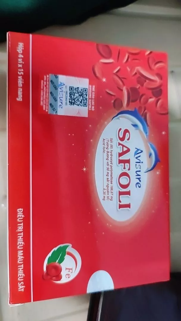 Sắt Safoli Avisure - Bổ sung Sắt và Acid Folic Cho Bà Bầu, Phụ Nữ Sau Sinh và Người Thiếu Máu - Hộp 30 Viên
