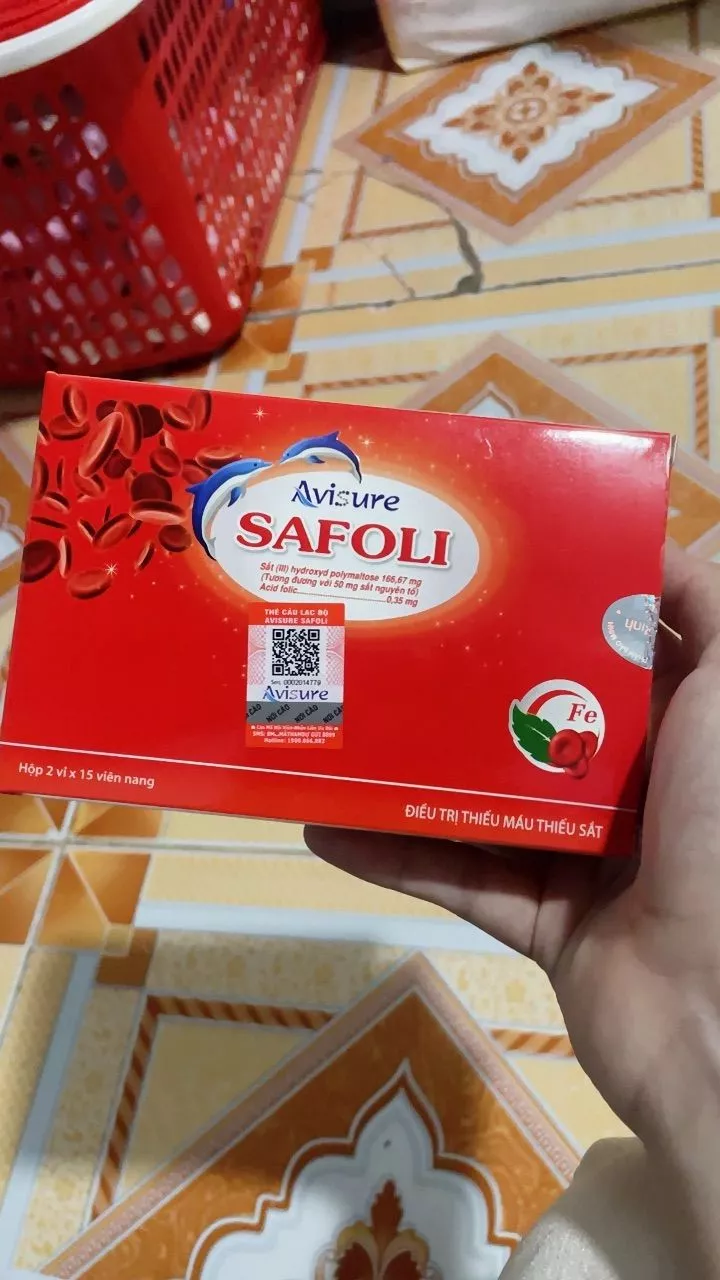 Sắt Safoli Avisure - Bổ sung Sắt và Acid Folic Cho Bà Bầu, Phụ Nữ Sau Sinh và Người Thiếu Máu - Hộp 30 Viên