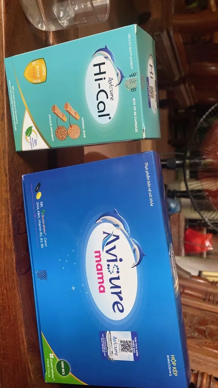 Combo Vitamin Avisure Mama 60 viên & Canxi HiCal 60 viên - Bổ sung sức khỏe thiết yếu cho mẹ bầu và người cần canxi