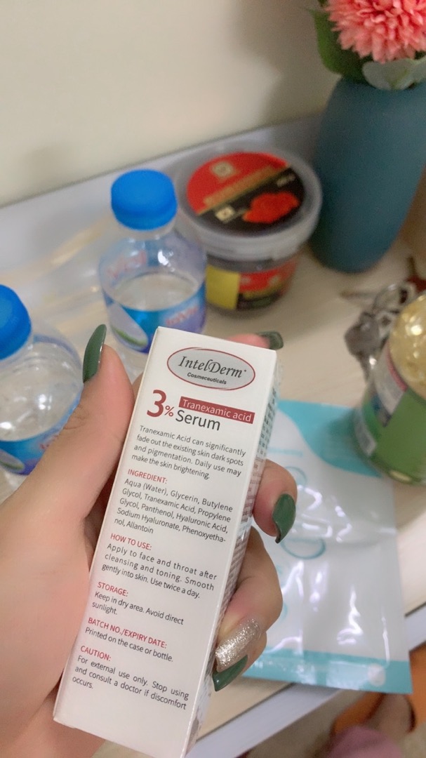 Serum IntelDerm Trane.xamic Acid 3% 30ml - Hỗ trợ cải thiện nám, tàn nhang, phục hồi da tổn thương, làm sáng da, dưỡng ẩm tự nhiên