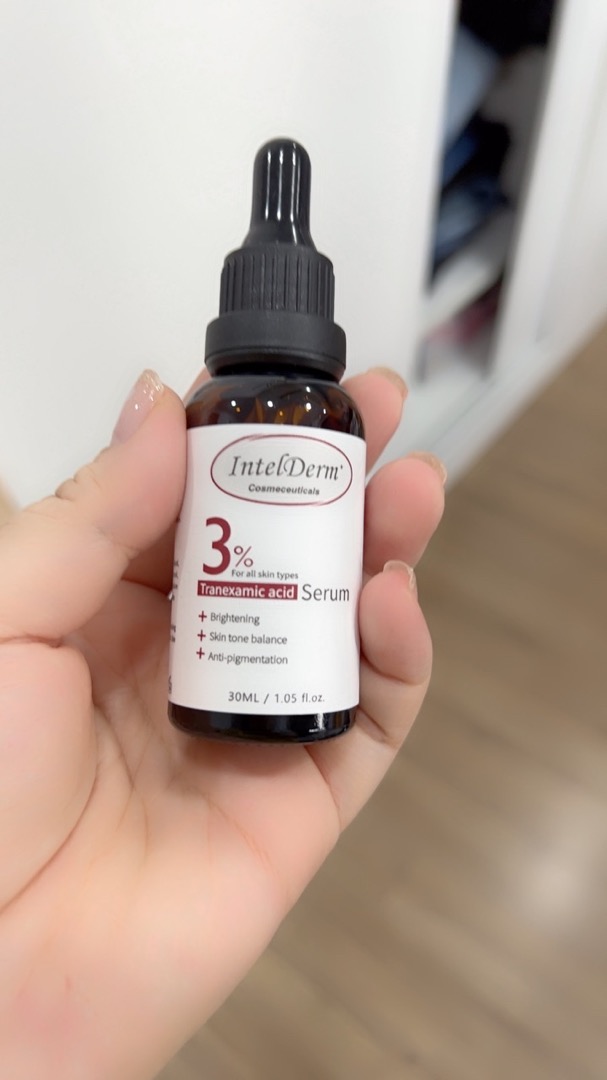 Serum IntelDerm Trane.xamic Acid 3% 30ml - Hỗ trợ cải thiện nám, tàn nhang, phục hồi da tổn thương, làm sáng da, dưỡng ẩm tự nhiên