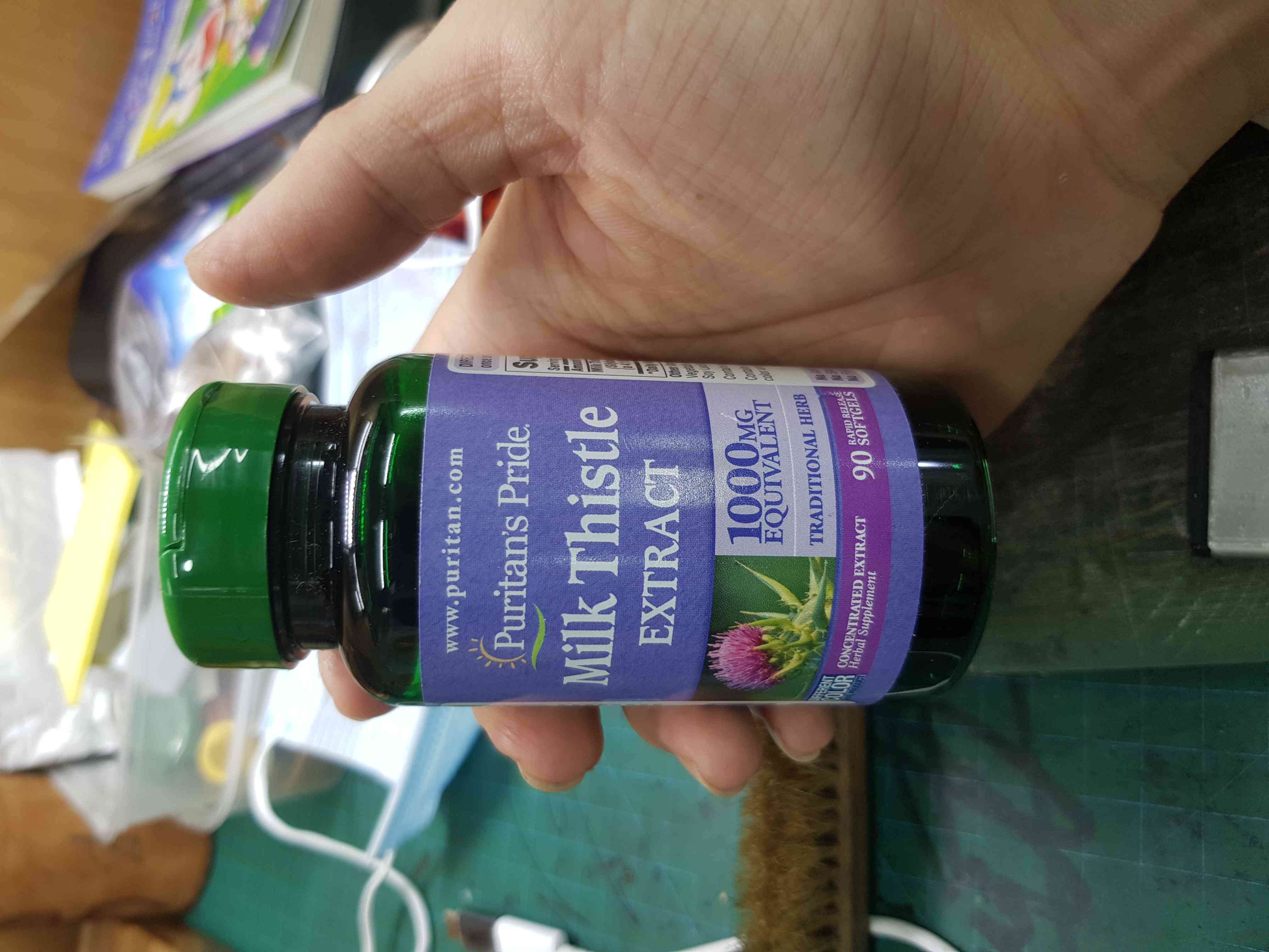Viên uống Milk Thistle Extract 1000mg Puritan Pride - Hỗ trợ chức năng gan, Giải độc gan tự nhiên, Bổ sung sức khỏe 90 viên