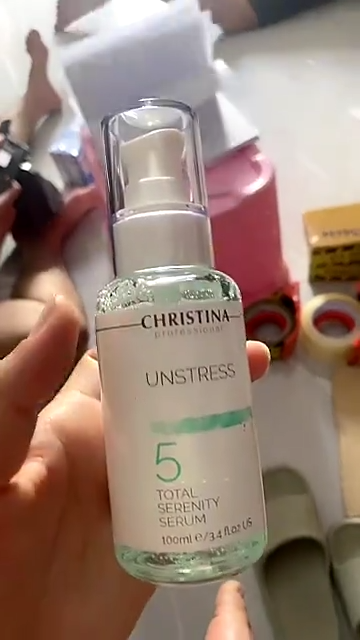 Serum Phục Hồi Da Nhạy Cảm Christina Unstress 5 Total Serenity 100ml - Tinh Chất Làm Dịu, Cân Bằng Và Bảo Vệ DNA Da