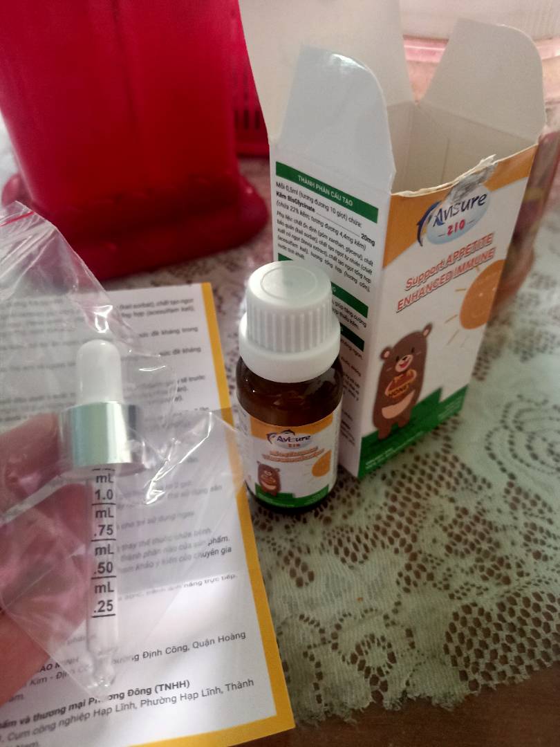 Kẽm Hỗ Trợ Ăn Ngon Avisure Zio - Bổ Sung Kẽm Hữu Cơ Tự Nhiên Tăng Đề Kháng Cho Trẻ 6 Tháng Tuổi Trở Lên