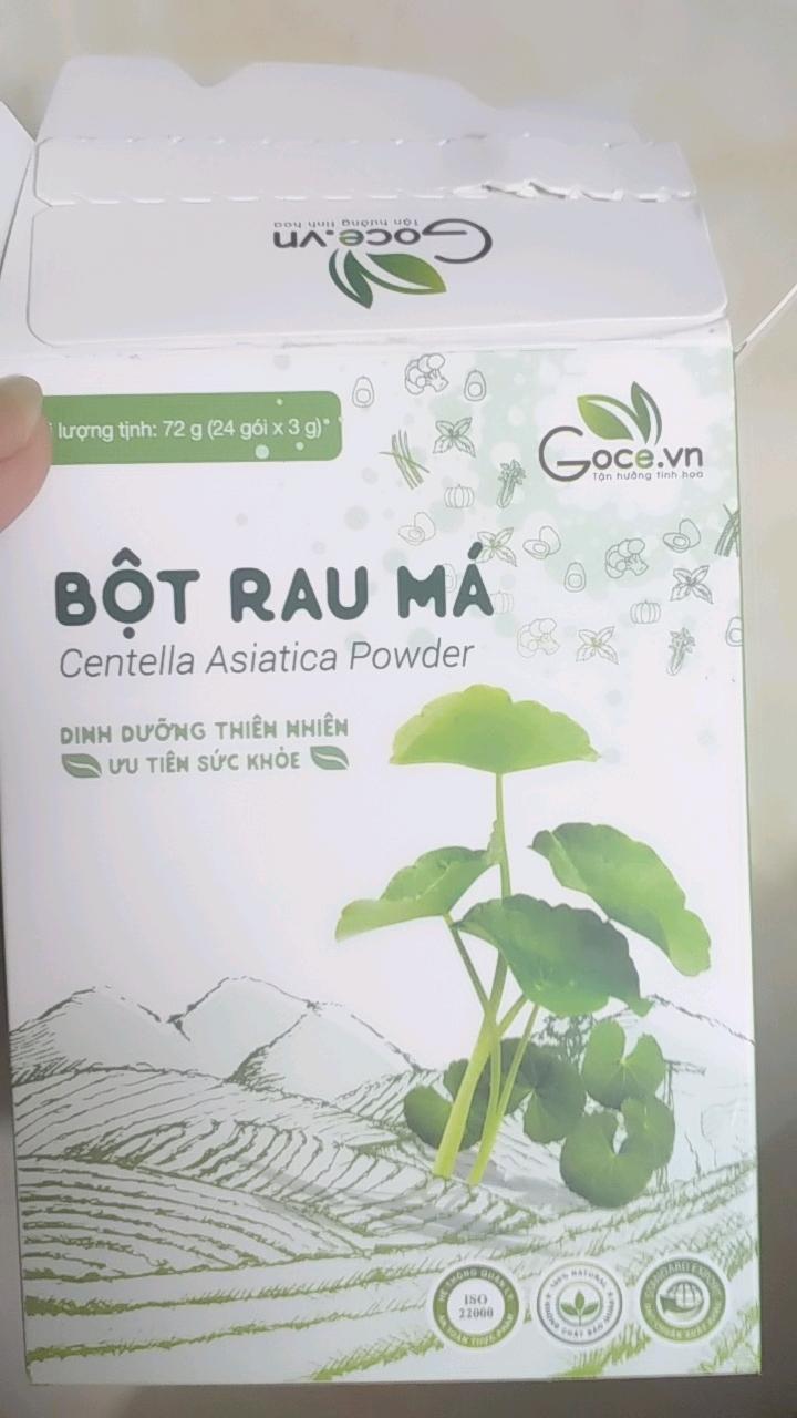 Bột Rau Má Nguyên Chất Goce 72g - Hỗ Trợ Thanh Nhiệt, Giải Độc Cơ Thể Từ Thiên Nhiên, Dinh Dưỡng Tốt Cho Sức Khỏe