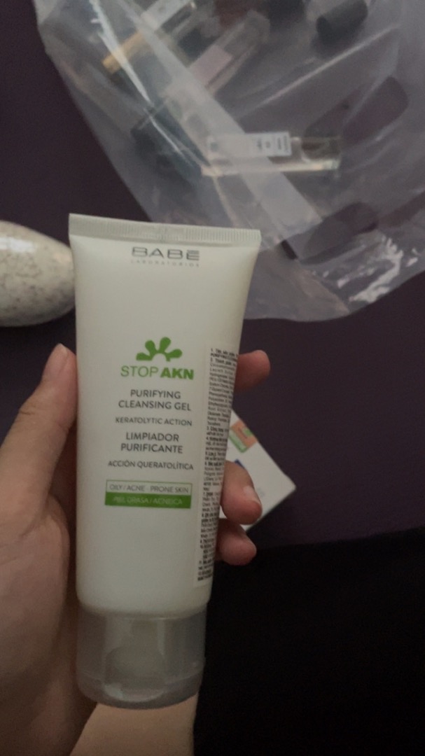 Sữa Rửa Mặt BABE Stop AKN Gel 200ml - Lọc Sạch, Kiềm Dầu Cho Da Dầu Mụn - Hỗ Trợ Ngăn Mụn Tái Phát, Làm Sáng Da