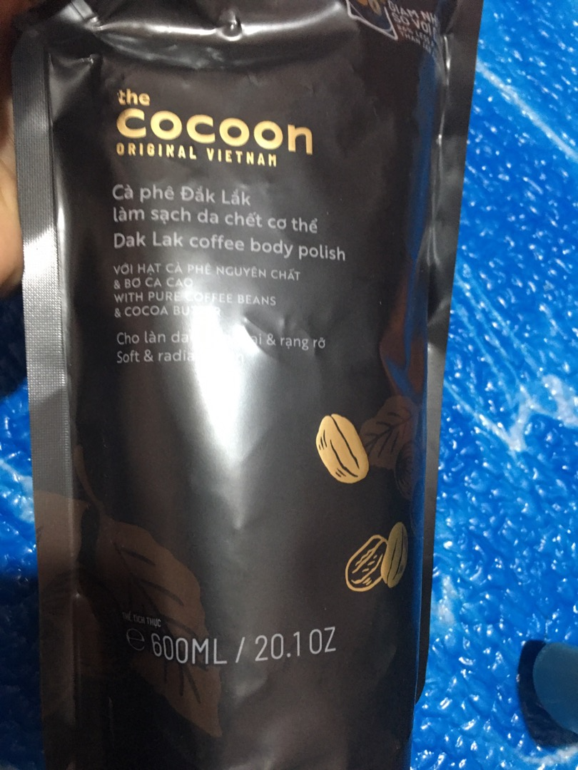 Tẩy Da Chết Cocoon Dak Lak Coffee Body Polish 200ml - Giúp Làm Sạch Da, Mịn Màng, Dưỡng Ẩm Từ Hạt Cà Phê Ca Cao Chính Hãng