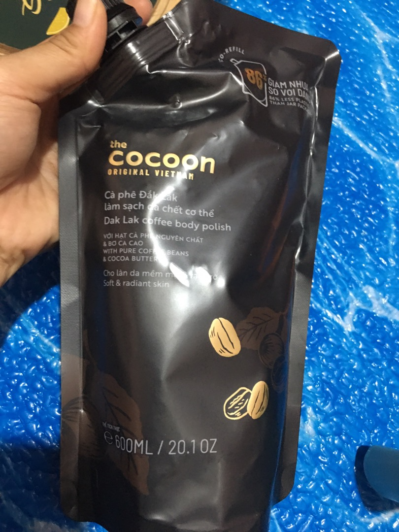Tẩy Da Chết Cocoon Dak Lak Coffee Body Polish 200ml - Giúp Làm Sạch Da, Mịn Màng, Dưỡng Ẩm Từ Hạt Cà Phê Ca Cao Chính Hãng