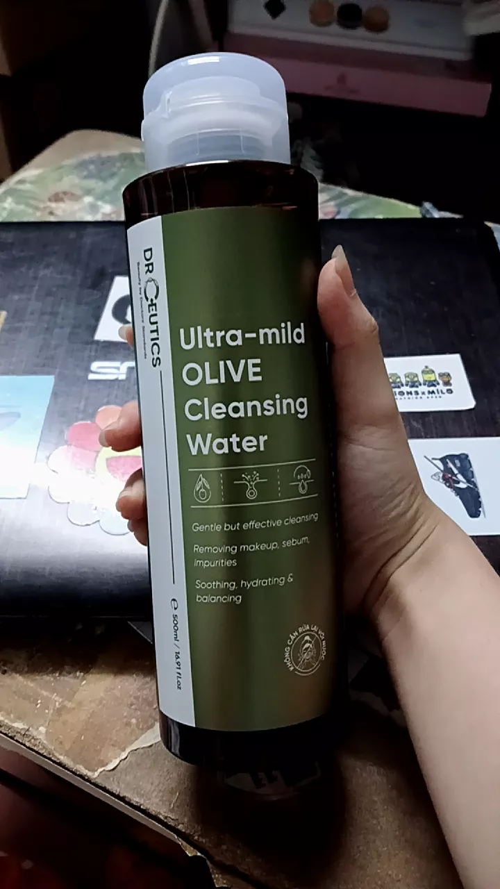Nước Tẩy Trang DrCeutics Ultra-Mild Olive - Sạch Nhẹ Nhàng, Phù Hợp Mọi Loại Da, Không Gây Cay Mắt, Dưỡng Ẩm Tự Nhiên