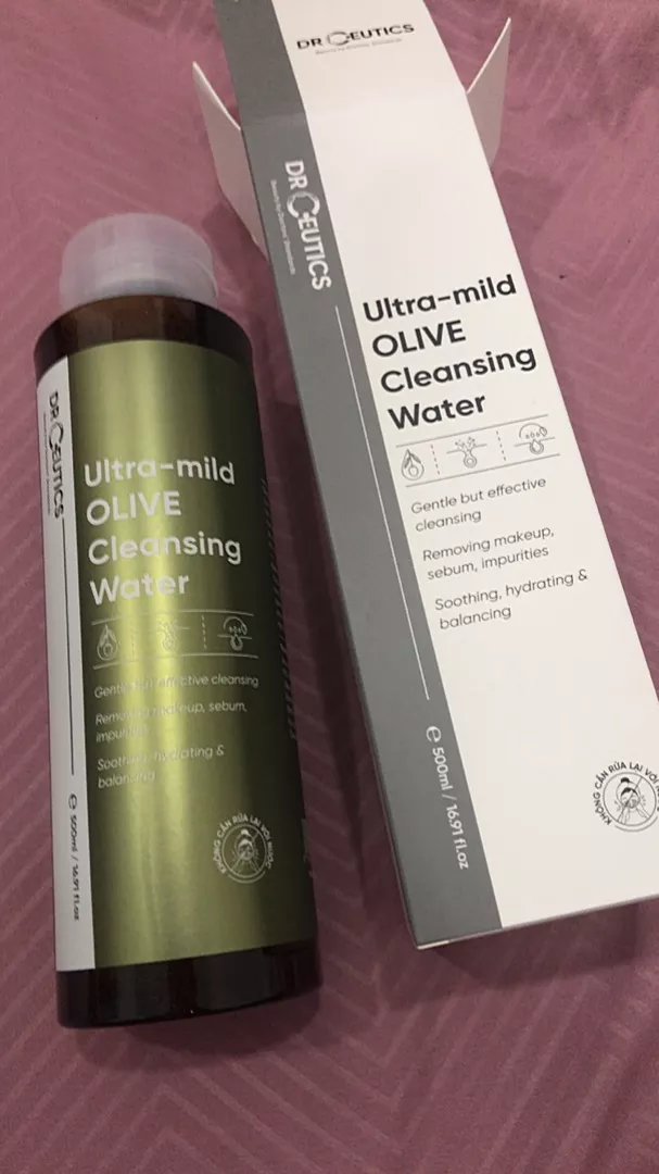 Nước Tẩy Trang DrCeutics Ultra-Mild Olive - Sạch Nhẹ Nhàng, Phù Hợp Mọi Loại Da, Không Gây Cay Mắt, Dưỡng Ẩm Tự Nhiên