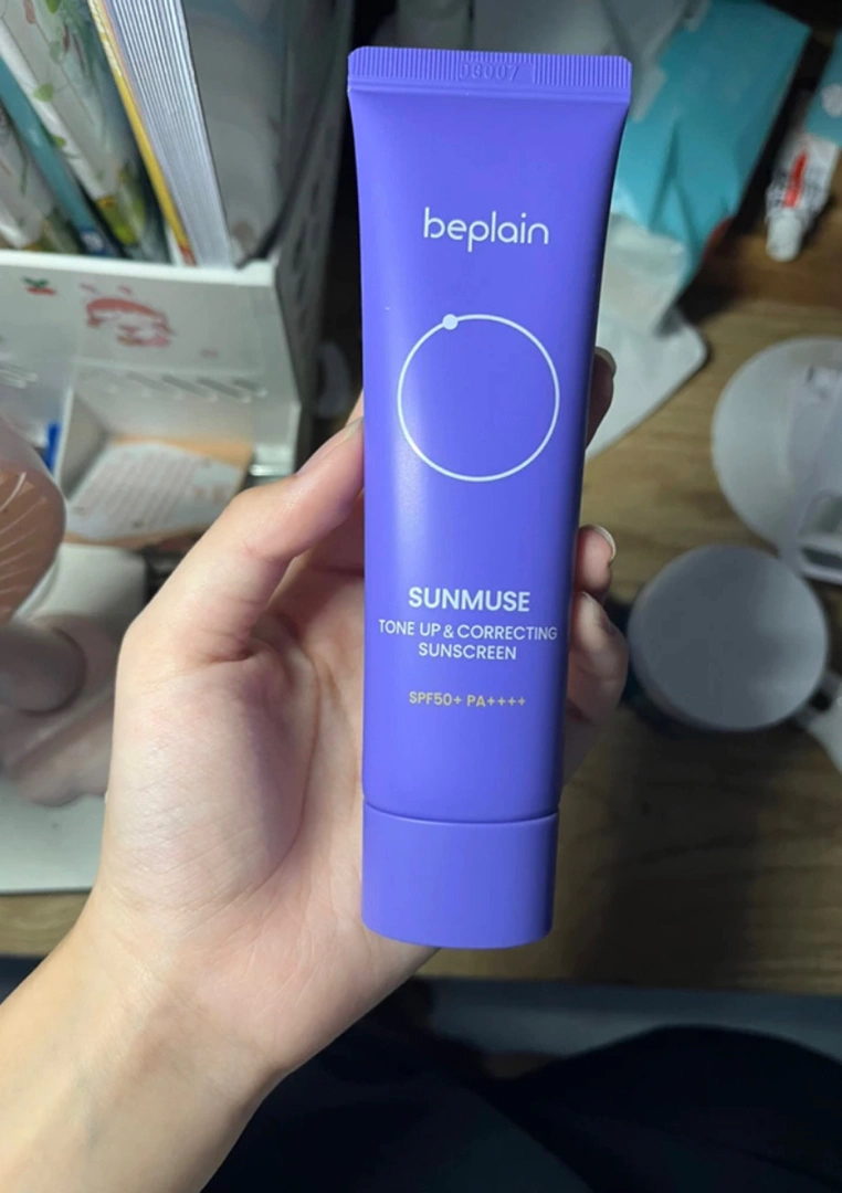 (Hàng nhập khẩu) Kem Chống Nắng Nâng Tone Beplain Sunmuse Tone Up & Correcting Sunscreen SPF50+