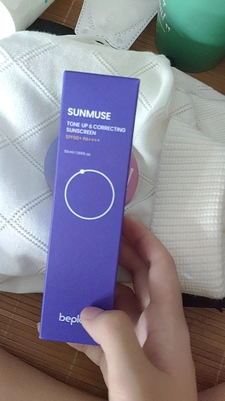 (Hàng nhập khẩu) Kem Chống Nắng Nâng Tone Beplain Sunmuse Tone Up & Correcting Sunscreen SPF50+