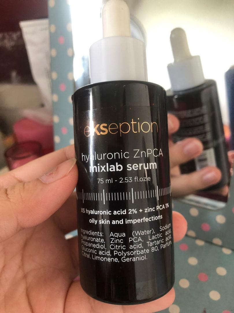 Serum Ekseption Hyaluronic ZnPCA 75ml - Hỗ Trợ Giảm Nhờn, Mụn, Làm Sáng Da, Se Khít Lỗ Chân Lông, Dưỡng Ẩm Sâu