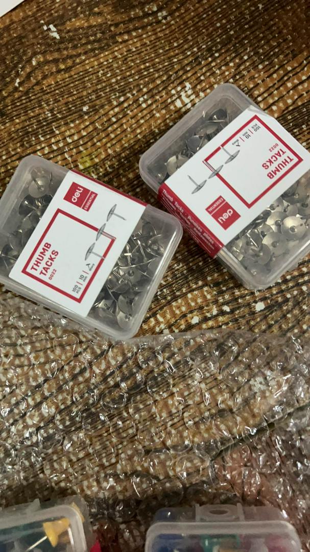 Ghim Cài Đóng Túi 3 Deli 10mm - Bộ 2 Hộp E0022 Chịu Lực Tốt, Đầu Ghim Sắc Nhọn, Đẹp và Tiện Dụng cho Tường và Gỗ Mềm