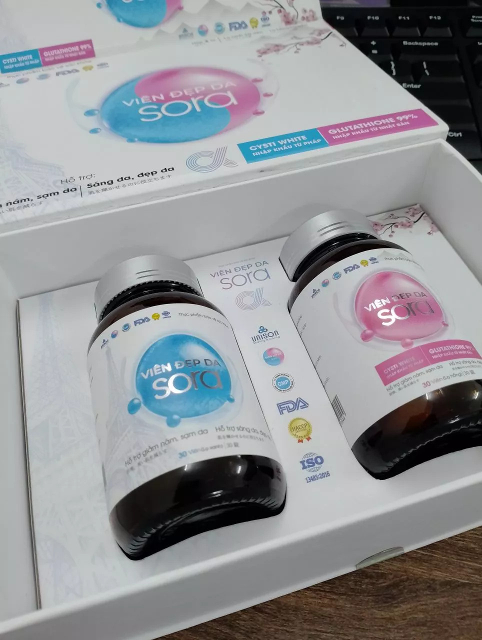Viên Uống Đẹp Da SORA - Giảm Nám, Tàn Nhang, Cải Thiện Làn Da Với L-Glutathione Tinh Khiết 99% - Sức Khỏe & Sắc Đẹp Tự Nhiên